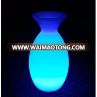 Plastic Battery Operated Led high Flower Pots illuminated for Garden