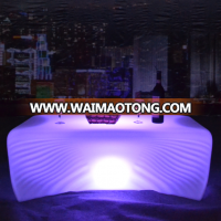 RGB color plastic battery powered led table