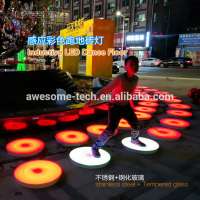 Outdoor use China nightclub RGB lighting floor / portable round 3d DMX led dance floor