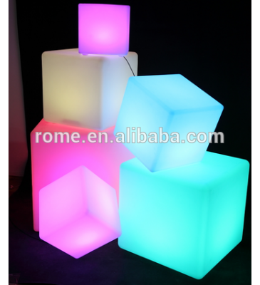 40cm led cube wedding decoration mood light led garden cube for sitting