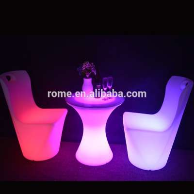 Led furniture restaurant cafe bars nightclubs luminous combination tables and chairs the KTV remote creative tea table