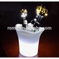 Plastic LED Ice Drink Bucket Flash Champagne Beer Flash Plastic Led Ice Bucket