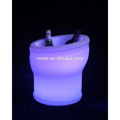 hotel ice bucket/led clear plastic ice bucket/bacardi plastic ice bucket