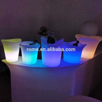 For Summer holiday illuminated beer cooler lighted led multi choice unique ice bucket