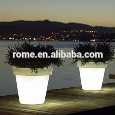 sale promotion illuminated portable usb light up flower pot decorative indoor flower pots for livingroom