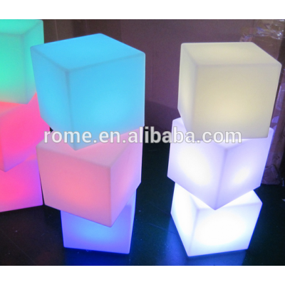 Christmas decorative chair RGB color changing Waterproof LED Cube seat lighting