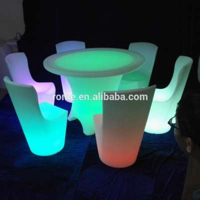 wholesale Waimaotong cheap modern bar furniture small round led buffet table