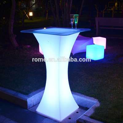 Glowing LED Bar Table/ Light up Cocktail Table/Illuminated Led Bar Tables