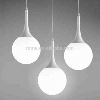 PE plastic lighted E27 led hanging ball pendant lamp