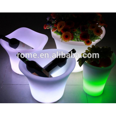 Cheap plastic wine ice buckets for party/LED ice buckets acrylic