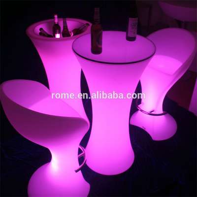 Luminous plastic furniture waterproof led light large standing flower pot big ice bucket